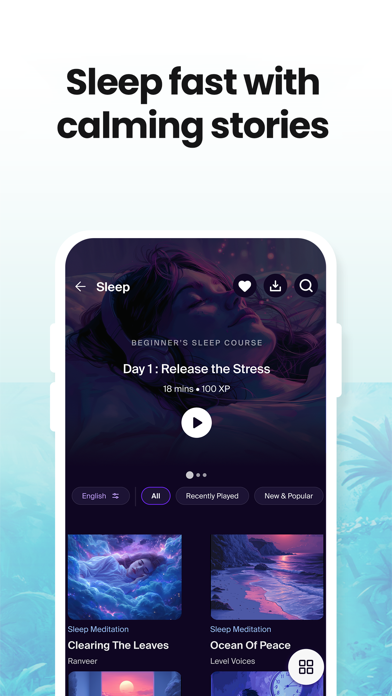 Screenshot 2 of Level: Meditation, Sleep, Yoga App