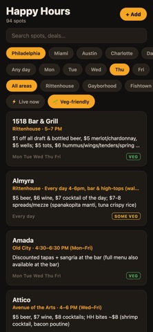happyhour: find HH Screenshot 7 of 8