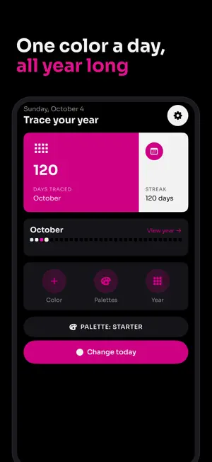 Pink Trace: Year in Pixels screenshot 1