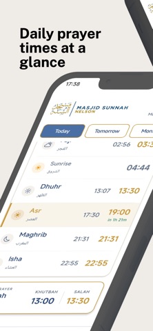 Masjid Sunnah Nelson iPhone screenshot