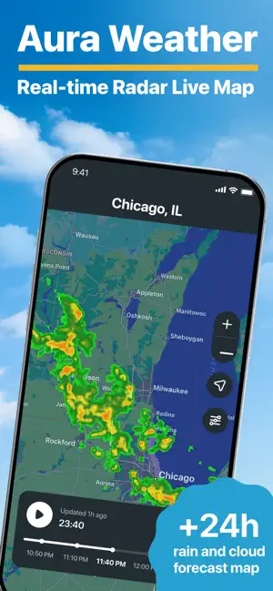 Aura: Weather & Radar Forecast screenshot 1