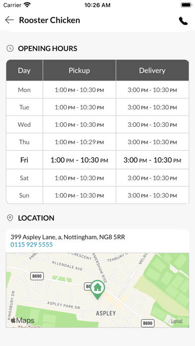 Rooster Chicken Nottingham Screenshot