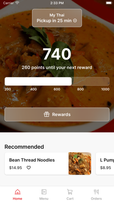 My Thai PA iPhone screenshot 1 - Food & Drink app