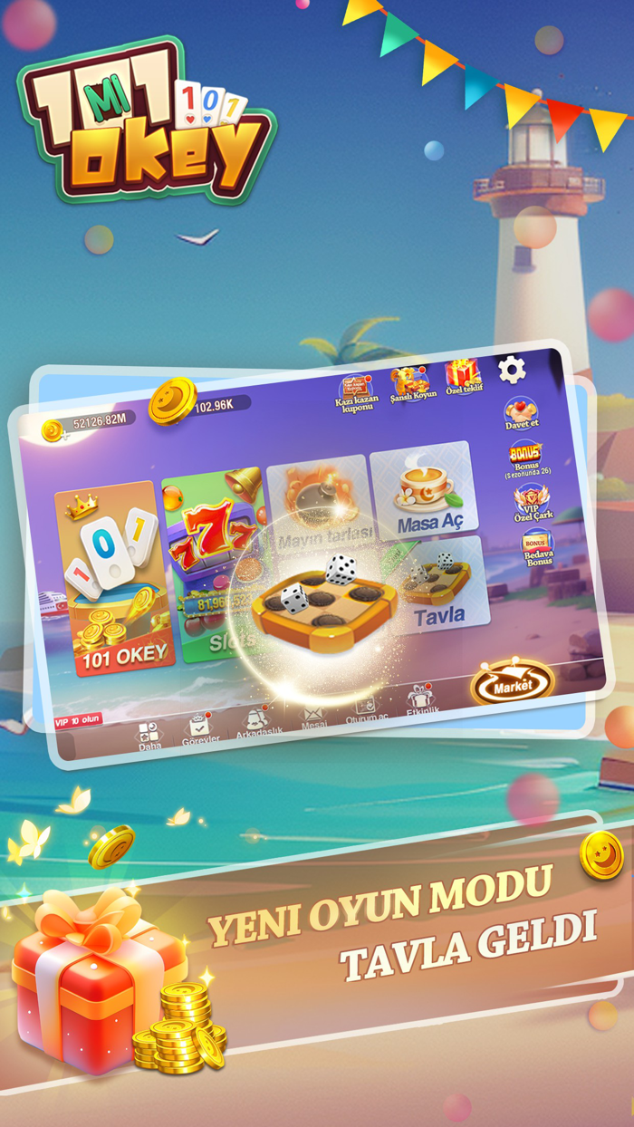 101 Okey Neşeli-Klasik Tavla