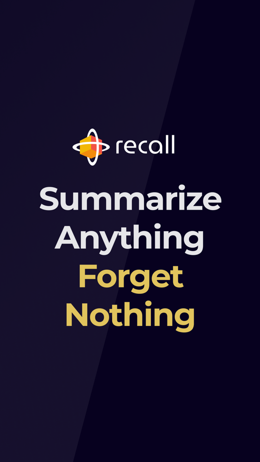 #1. Recall: Summarize & save (iOS) Podle: Paul Richards