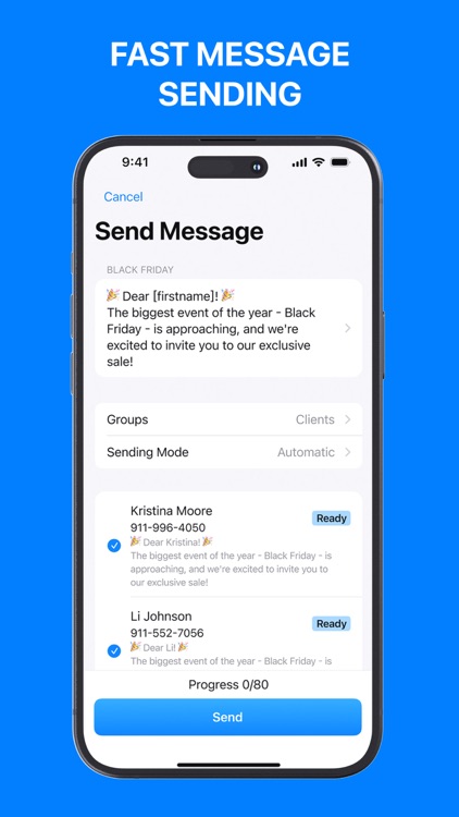 Group Text - Mass SMS Message screenshot-4