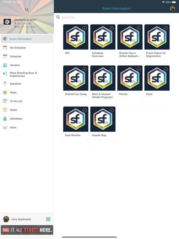 ShutterFest iPad screenshot 1 - Business app