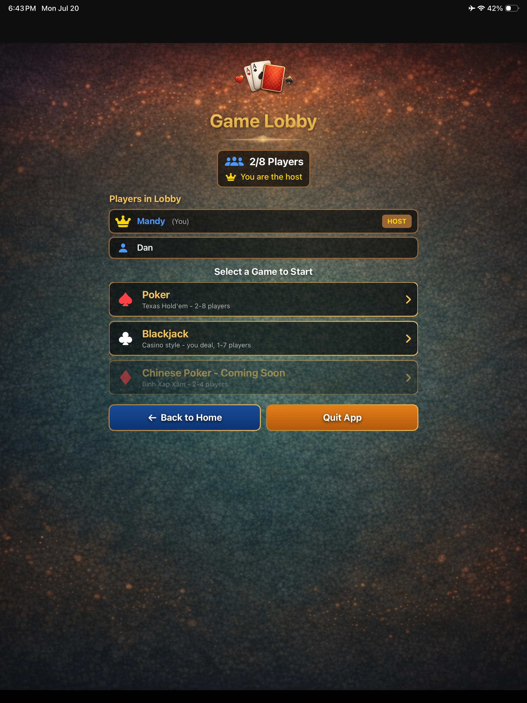 Offline Multiplayer Card Games screenshot 12