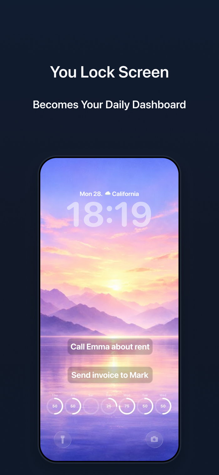 Lockboard: Lock Screen Notes - Lockboard可将手机锁屏变为提醒、习惯养成及日常专注空