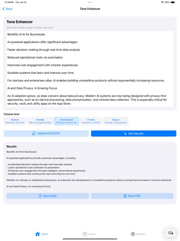Plagiarism Checker AI Detector iPad screenshot