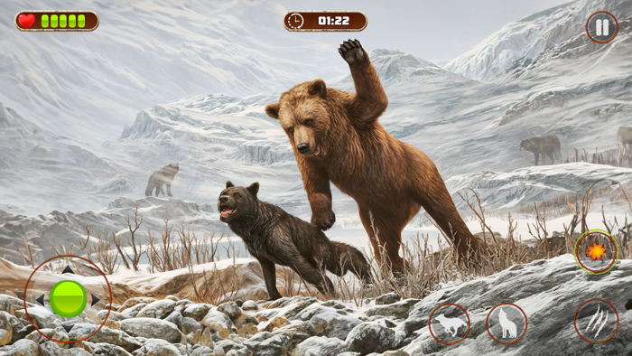 Loup sauvage Jeux danimaux