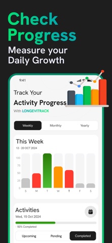 Progress Tracker: Longevitrack iPhone screenshot