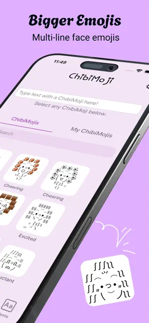 ChibiMoji: Emoji+Font+Keyboard screenshot 2