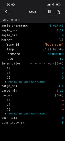 ROS Topic Viewer screenshot 2