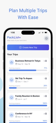 Packing List: Travel Checklist iPhone screenshot