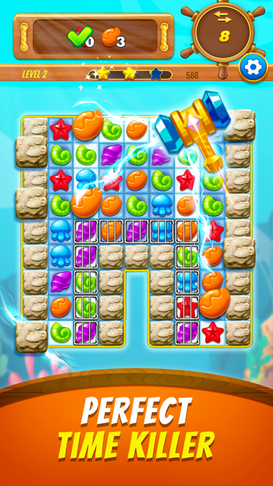 Marine Jewels – Match 3 Games Screenshot