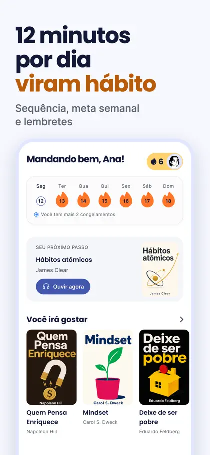 Screenshot 3 di 6 di 12min: Book Summaries Daily
