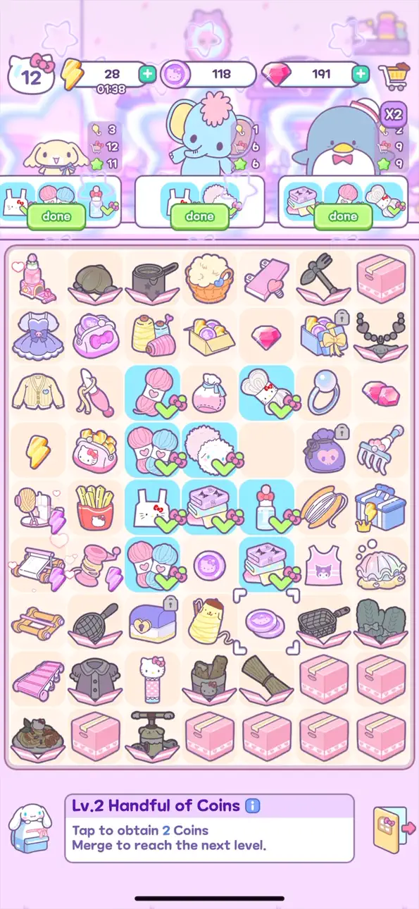 Hello Kitty My Dream Store iOS Mod IPA screenshot 6 - iOS game interface