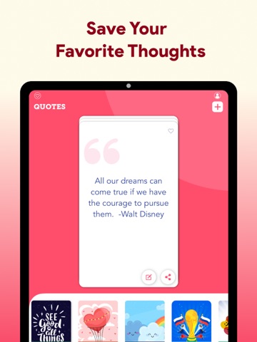 Motivation Daily Quotes - iPad screenshot