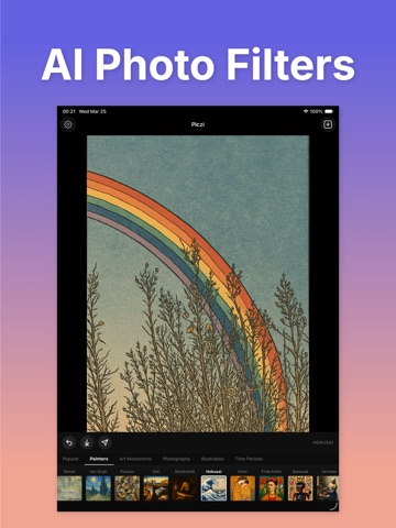 Piczi - AI Photo Editor & Art iPad screenshot