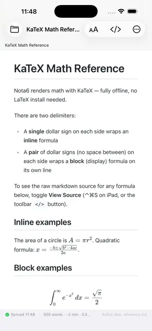 Nota6 screenshot 4