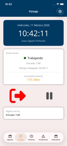 ControlHorarioApp screenshot