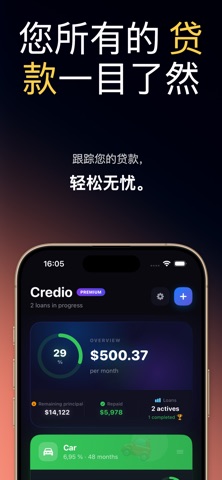 Credio: 贷款分期管家 screenshot