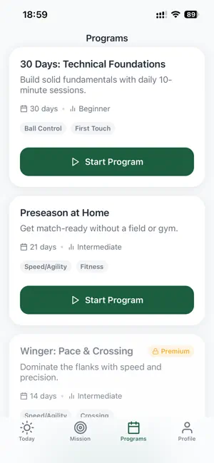 Daily Football Trainer screenshot 4