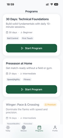 Daily Football Trainer screenshot
