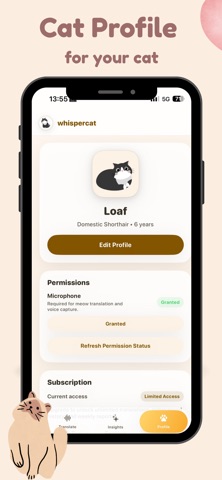 Cat Translator Cat to Human AI iPhone screenshot