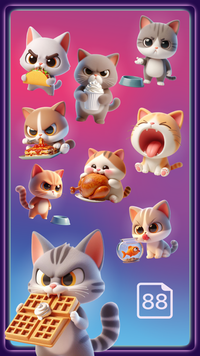 Screenshot 1 of Hangry Cats App