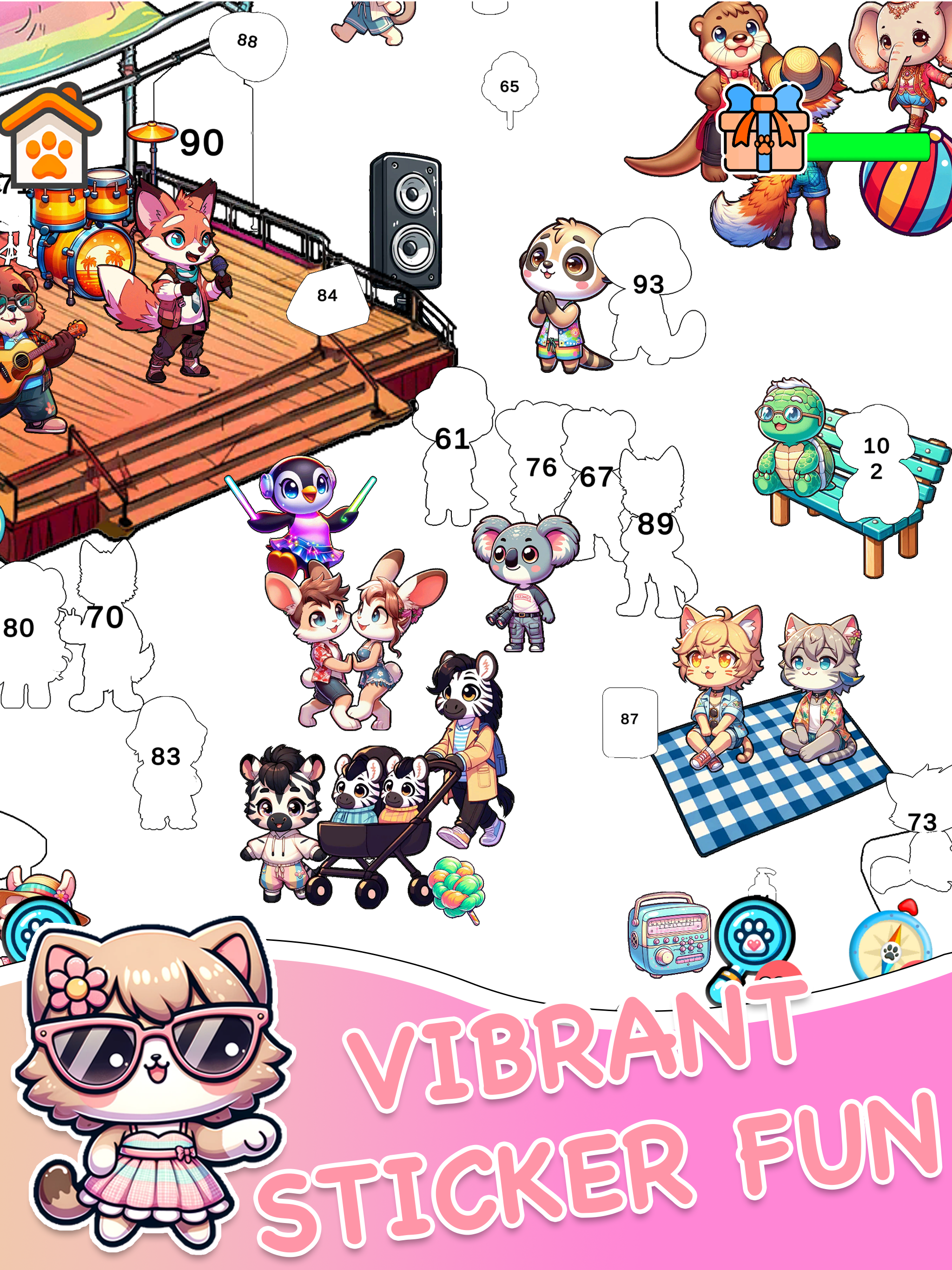 Sticker Book: Match & Color