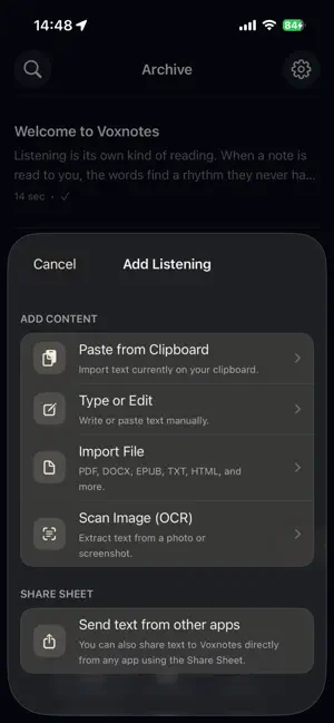 Voxnotes: Listen to Your Notes screenshot 4