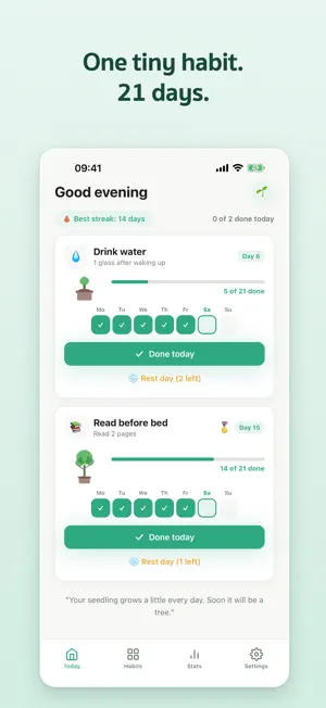 21 Days: Habit Builder screenshot 1