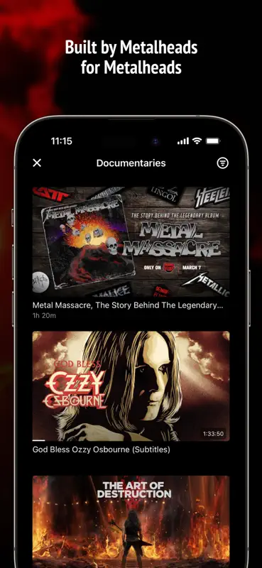 Thunderflix Metal Shows & Docs screenshot 3 of 4