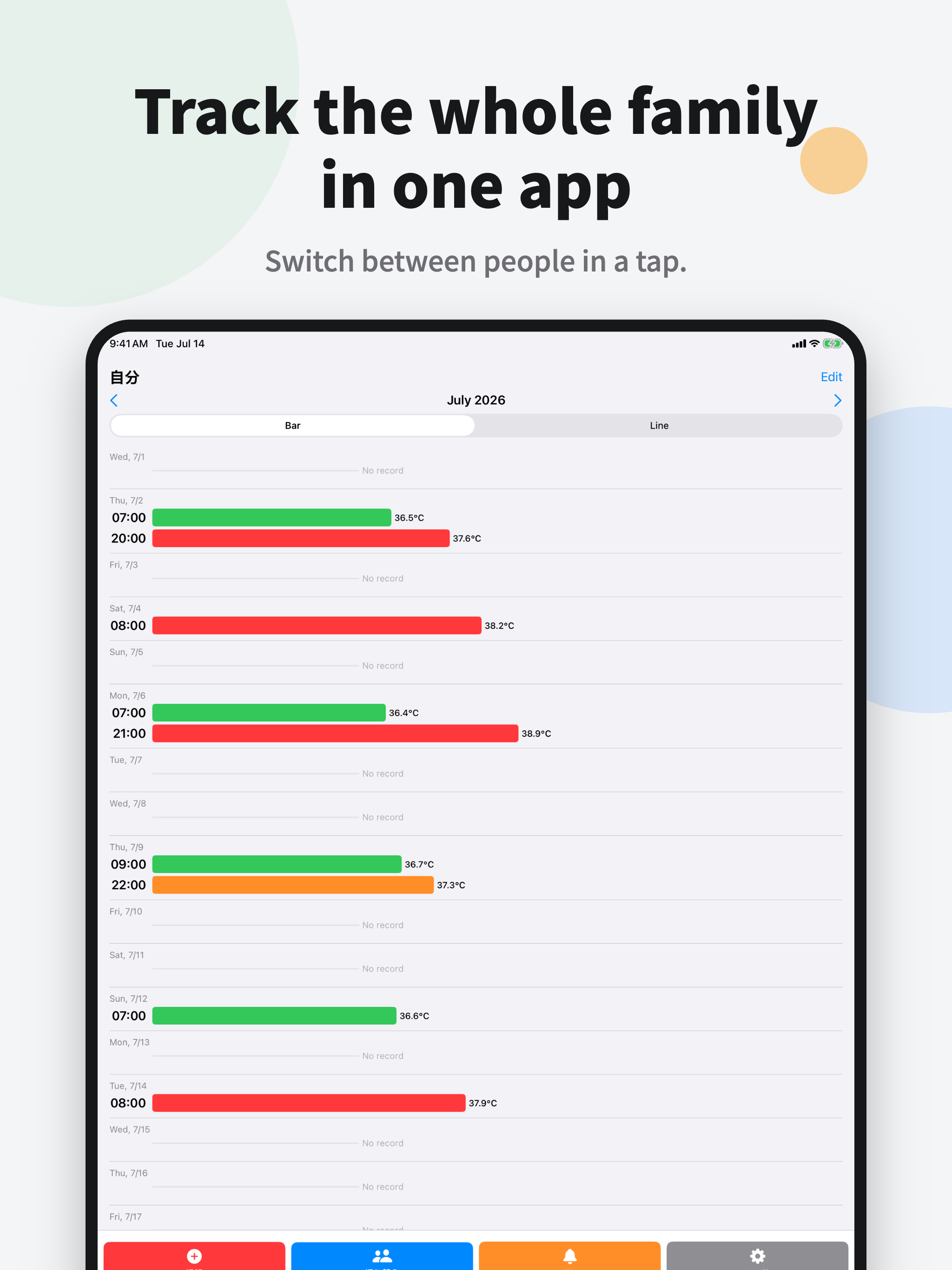 Body Temperature Log Note App screenshot 11