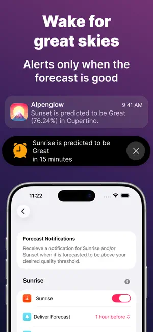 Sunset Predictions: Alpenglow screenshot 2