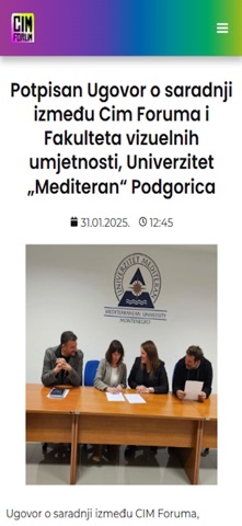 CIM Forum screenshot
