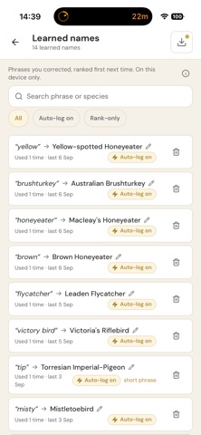 BirdScribe screenshot