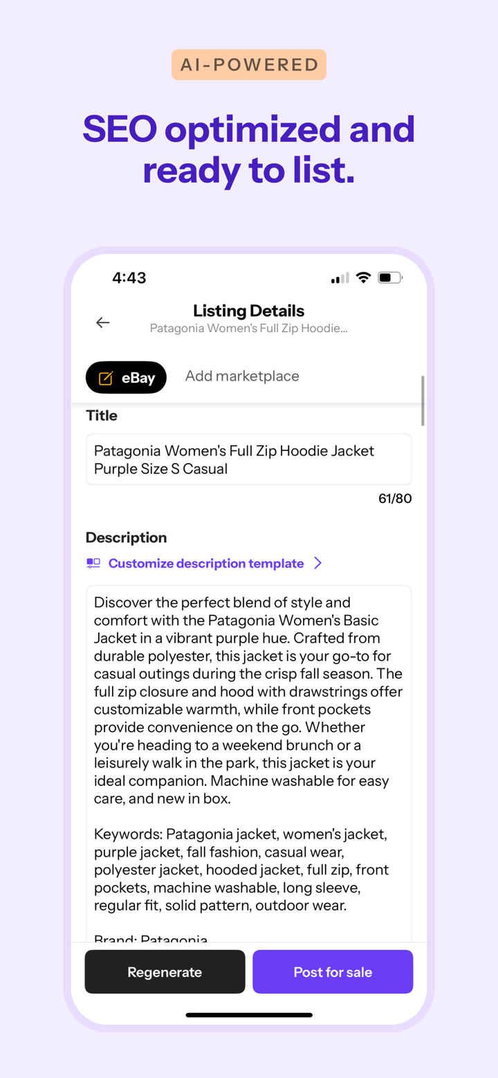 SellOut: AI powered listing screenshot 4