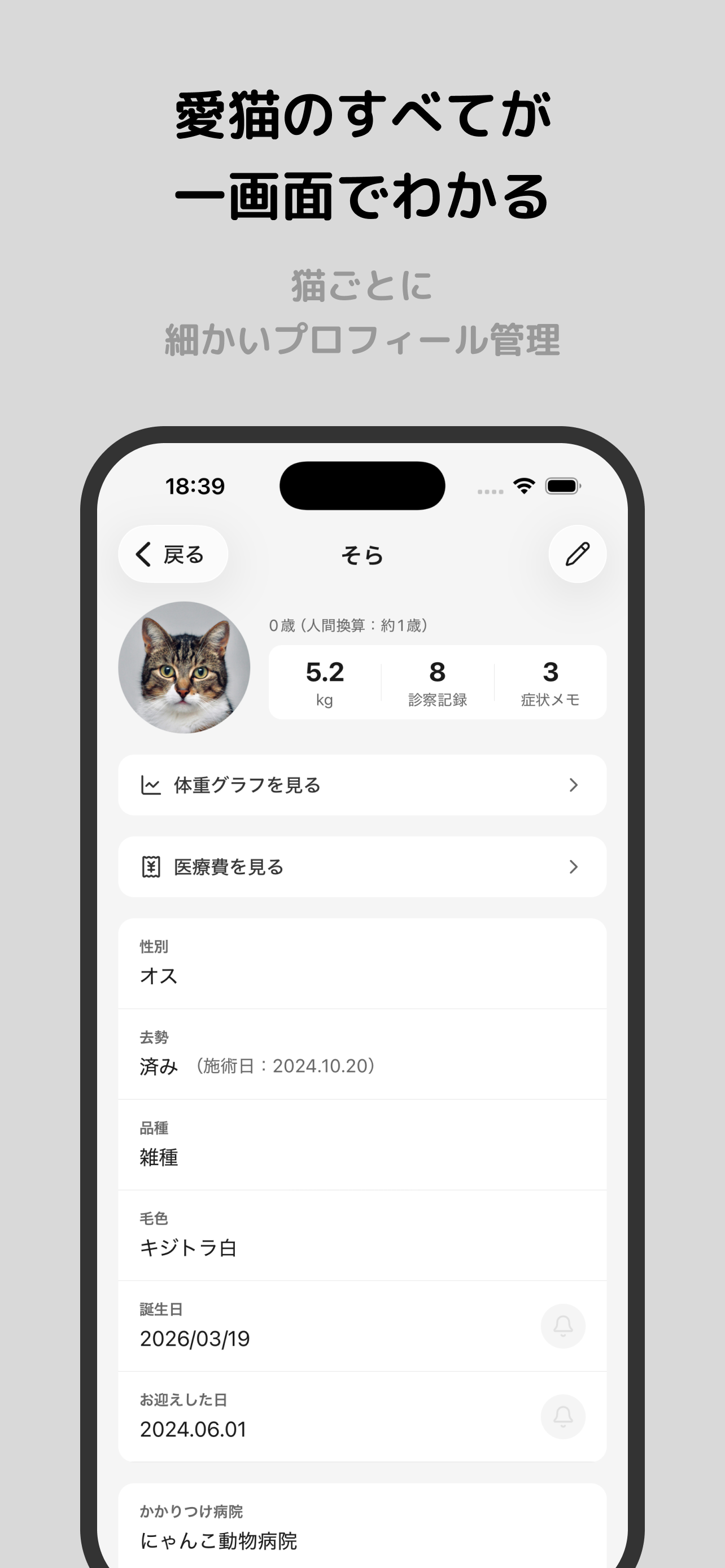 ねこカルテ