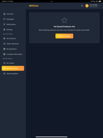 WiftHub iPad screenshot
