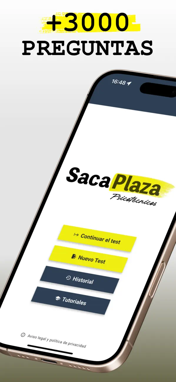 Screenshot #1 pour SacaPlaza Psicotécnicos
