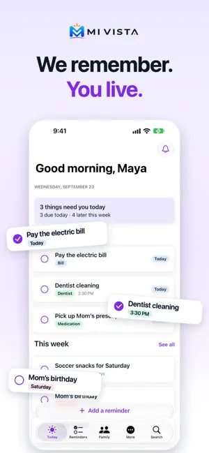 Mi Vista: Reminders & Lists screenshot 1