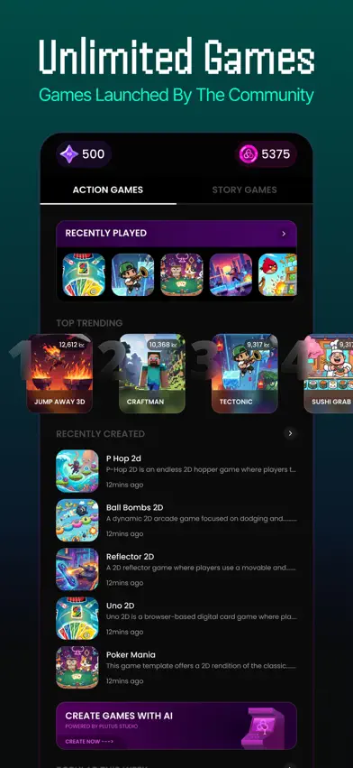 Plutus: Create, Play, Win screenshot 2