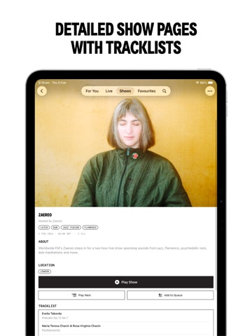 Worldwide FM iPad screenshot