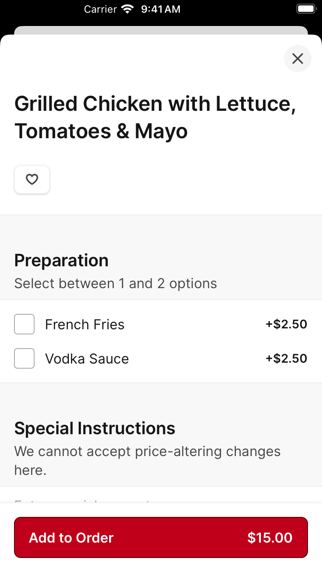 App screenshot