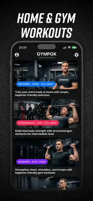Gympok: Gym & Fitness Planner screenshot 2