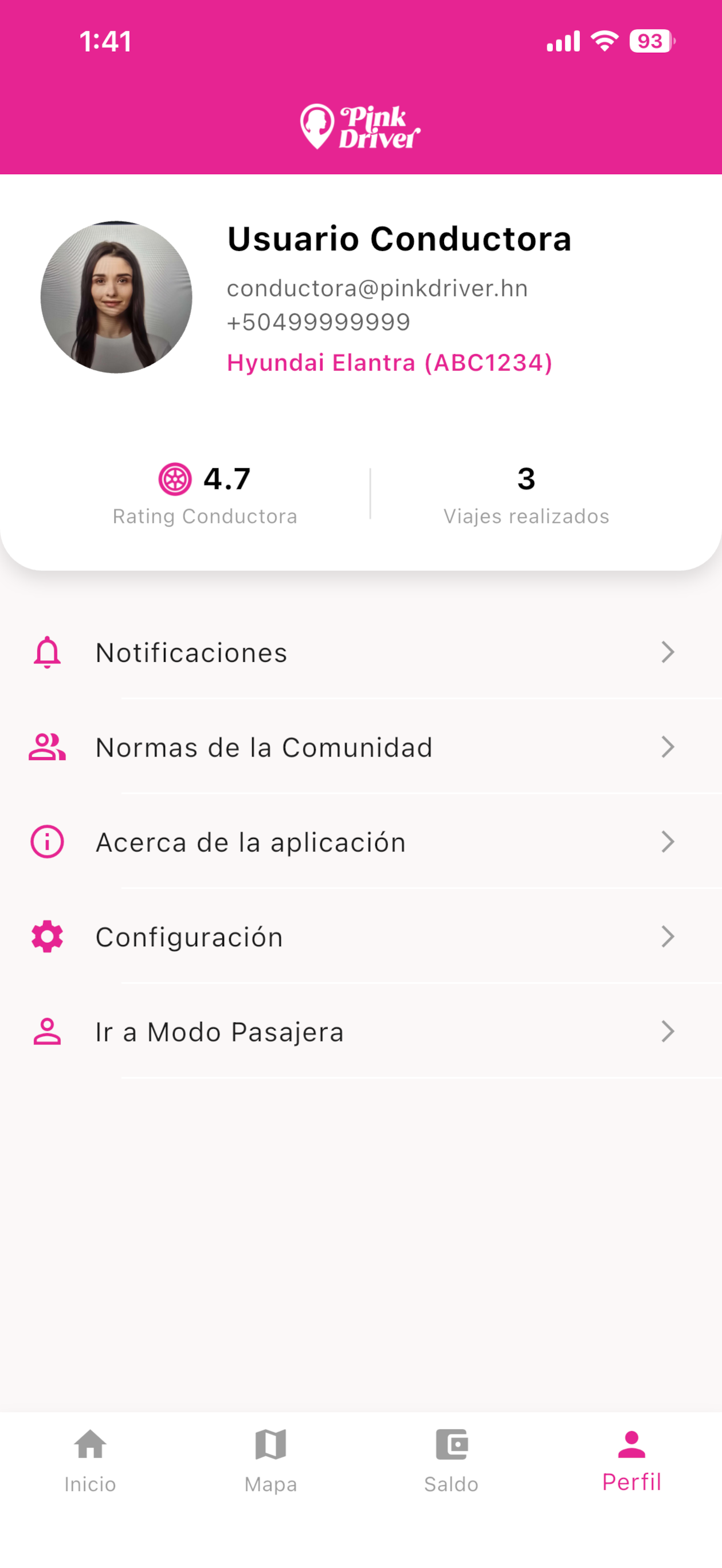 Pink Driver Honduras