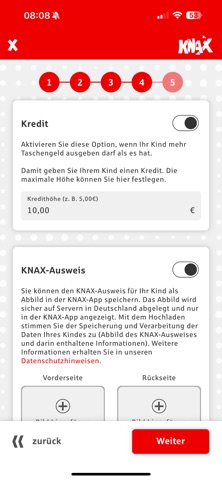 KNAX-Taschengeld-App screenshot